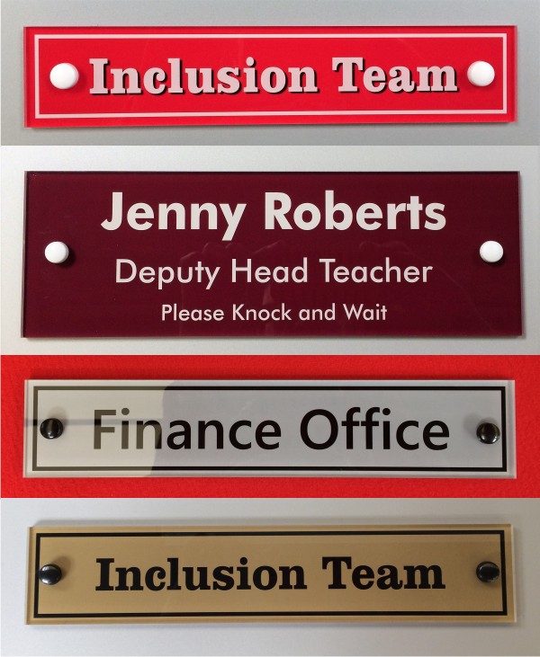 Tamper Resistant Acrylic Classroom Door Signs Signs 4 Schools